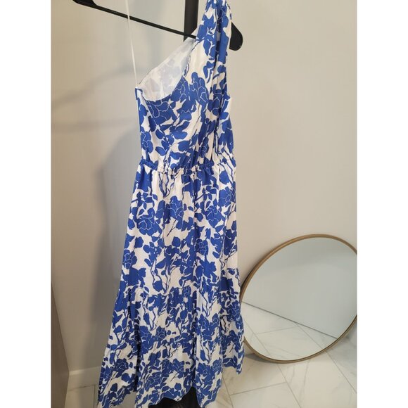 Hyacinth House Blue Floral One Shoulder Sybil Max Dress Size XXS - Picture 5 of 7